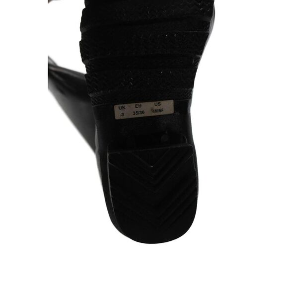 Hunter Womens Pull On Gloss Knee High Rain Boots Black Size 4 Medium - Picture 5 of 5
